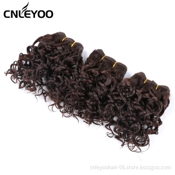 China best prices newly fashionable 8 inch synthetic fiber dark brown jerry braided curly wig